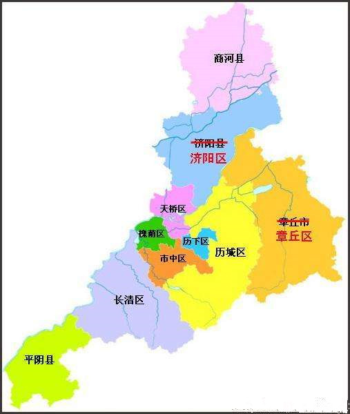 济南市区域划分图最新解析,洞悉城市新面貌