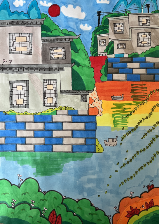 三年级画画比赛图片,小巷深处的艺术宝藏