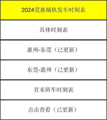 东莞惠州城际轨道交通最新时刻表——科技与生活的完美融合
