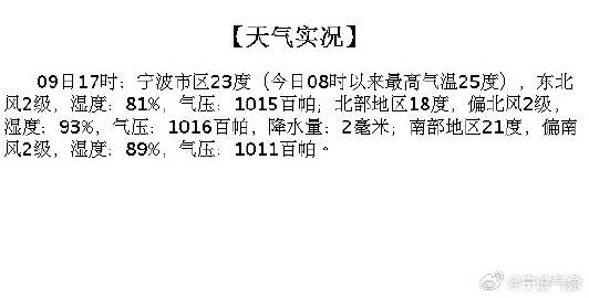 最新宁波气象预报与温馨的日常故事