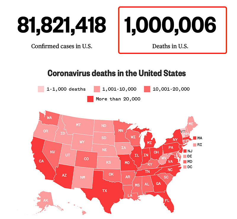 美国疫情最新数据概览
