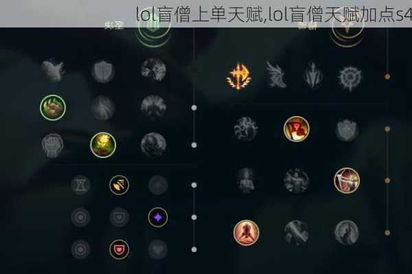 盲僧全新技能天赋解析