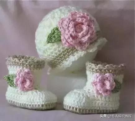 毛线棉鞋新款编织方法图解