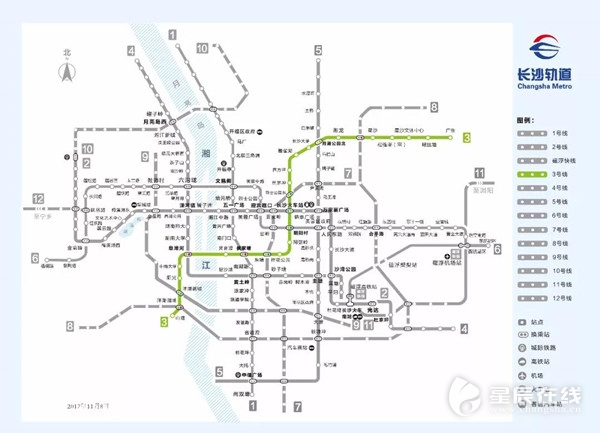 长沙地铁最新线路图概览，全面解析城市轨道交通发展脉络